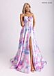Rachel Allan 71036 Bow Neckline with Pocket Dress