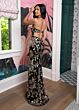 Rachel Allan 71048 Front Slit Cutout Back Embellished Dress