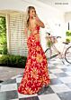 Rachel Allan 71048 Front Slit Cutout Back Embellished Dress