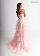 Rachel Allan 71049 Tiered Ruffle Skirt High Slit Dress