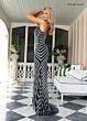 Rachel Allan 71054 Slit Skirt Strapless Embellished Dress