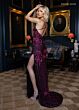 Rachel Allan 71062 Slit Skirt Scoop Neck Embellished Dress