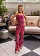 Rachel Allan 10286 Square Neckline Spaghetti Strap Jumpsuit