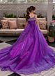 Rachel Allan 10287 Semi-Chapel Train Ruched Dress