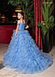 Rachel Allan 10293 Cold Shoulder Ruffle Dress