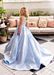 Rachel Allan 10298 Bow Accent Asymmetrical Neckline Dress