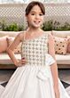 Rachel Allan 10298 Bow Accent Asymmetrical Neckline Dress