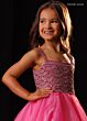 Rachel Allan 10340 Beaded Bodice Straight Neck Dress