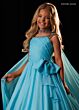 Rachel Allan 10342 Ruched Bodice Beaded Cap Sleeve Dress