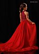 Rachel Allan 10345 Organza Overskirt Halter Neck Beaded Romper