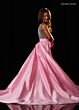 Rachel Allan 10350 Sleeveless Beaded Taffeta Overskirt Romper