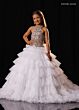 Rachel Allan 10352 Beaded Halter Neck Ruffle Skirt Dress