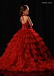 Rachel Allan 10352 Beaded Halter Neck Ruffle Skirt Dress