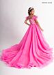 Rachel Allan 10300 Beaded Bodice Cold-Shoulder Dress