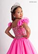 Rachel Allan 10300 Beaded Bodice Cold-Shoulder Dress