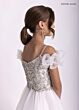 Rachel Allan 10300 Beaded Bodice Cold-Shoulder Dress