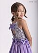 Rachel Allan 10301 Keyhole Back Bow Waist Beaded Romper