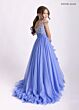 Rachel Allan 10302 Beaded Cold-Shoulder Bateau Neck Dress