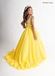Rachel Allan 10302 Beaded Cold-Shoulder Bateau Neck Dress