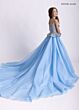 Rachel Allan 10306 Front Bow Beaded Peplum Dress