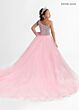 Rachel Allan 10313 Front Bow Asymmetric Neck Dress