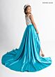 Rachel Allan 10315 Overskirt Sleeveless Beaded Bodice Romper