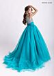 Rachel Allan 10317 Scoop Neck Beaded Bodice Dress