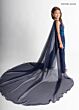 Rachel Allan 10320 Chiffon Cape Beaded Sleeveless Jumpsuit