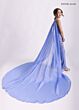 Rachel Allan 10320 Chiffon Cape Beaded Sleeveless Jumpsuit