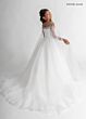 Rachel Allan 10331 Pleated Bodice Cold-Shoulder Dress