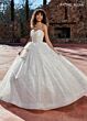 Rachel Allan RB6122 Strapless Sweetheart Glitter Wedding Dress