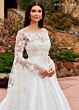 Rachel Allan RB2163 Long Train Strapless Wedding Gown
