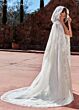 Rachel Allan RB2164 Detachable Train Cap Sleeve Wedding Gown