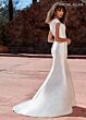 Rachel Allan RB2164 Detachable Train Cap Sleeve Wedding Gown