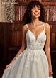 Rachel Allan RB3166 Spaghetti Straps Sheer Bodice Wedding Dress