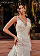 Rachel Allan RB3168 Cutout Back V-Neck Wedding Gown
