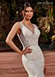 Rachel Allan RB3168 Cutout Back V-Neck Wedding Gown