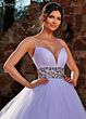 Rachel Allan RB5032 Beaded Waist Plunging Neck Bridal Dress
