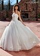 Rachel Allan RB6123 Basque Waist Plunging Neck Wedding Dress