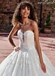 Rachel Allan RB6123 Basque Waist Plunging Neck Wedding Dress