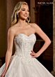 Rachel Allan RB6126 Basque Waist Sheer Bodice Wedding Gown