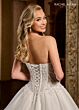 Rachel Allan RB6126 Basque Waist Sheer Bodice Wedding Gown