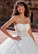 Rachel Allan RB6128 Corset Bodice Glitter Wedding Gown