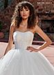 Rachel Allan RB6128 Corset Bodice Glitter Wedding Gown