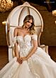 Rachel Allan RB2184 Plunging Neck Off-The-Shoulder Bridal Gown