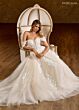 Rachel Allan RB2184 Plunging Neck Off-The-Shoulder Bridal Gown