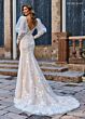 Rachel Allan RB3199 Juliet Sleeve V-Neck Wedding Gown