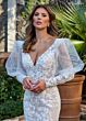 Rachel Allan RB3199 Juliet Sleeve V-Neck Wedding Gown