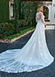 Rachel Allan RB3203 Long Sleeve Illusion Neck Wedding Dress