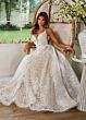 Rachel Allan RB3204 Illusion Side Plunging Neck Wedding Gown
